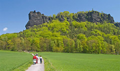 Weg vom Hotel zum Lilienstein