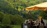 Summer terrace with panorama view